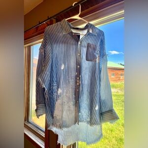 R13 Shredded Seam Shirt